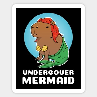 Undercover Mermaid Capybara Costume Magnet